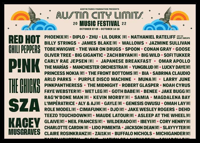 Austin City Limits Music Festival 2022 Reveals Star-Studded Lineup