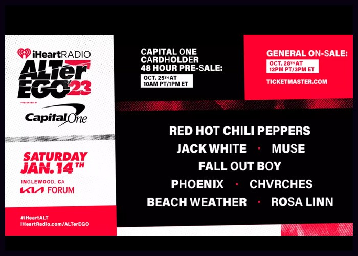 Red Hot Chili Peppers, Jack White To Headline IHeartRadio ALTer EGO 2023