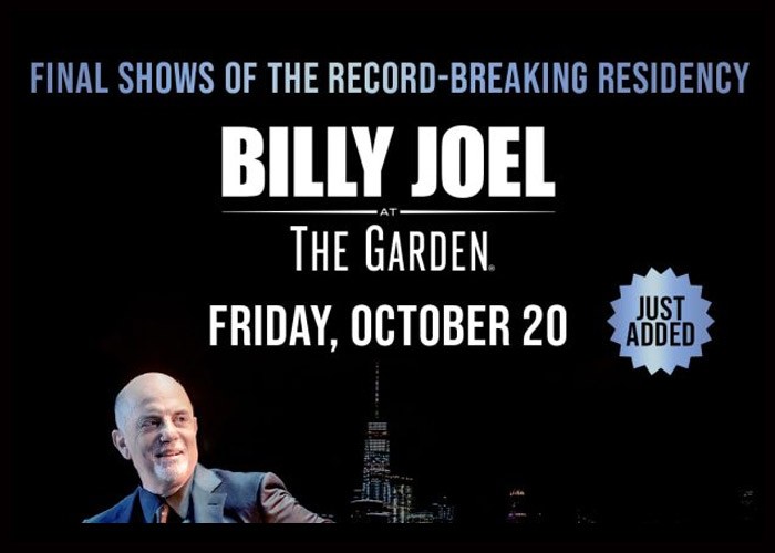 Billy Joel Announces End Of Madison Square Garden Residency In 2024