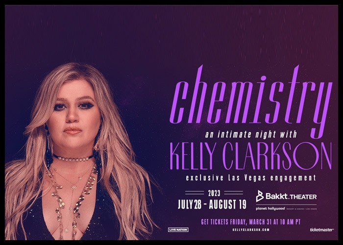 Kelly Clarkson Announces Las Vegas Residency In Support Of Upcoming Album ‘Chemistry’
