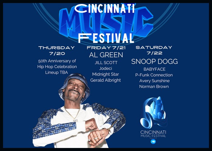 Snoop Dogg, Al Green To Headline 2023 Cincinnati Music Festival