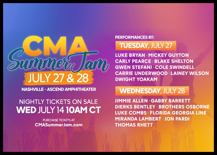 Carrie Underwood, Luke Bryan & More To Play Two-Night ‘CMA Summer Jam’