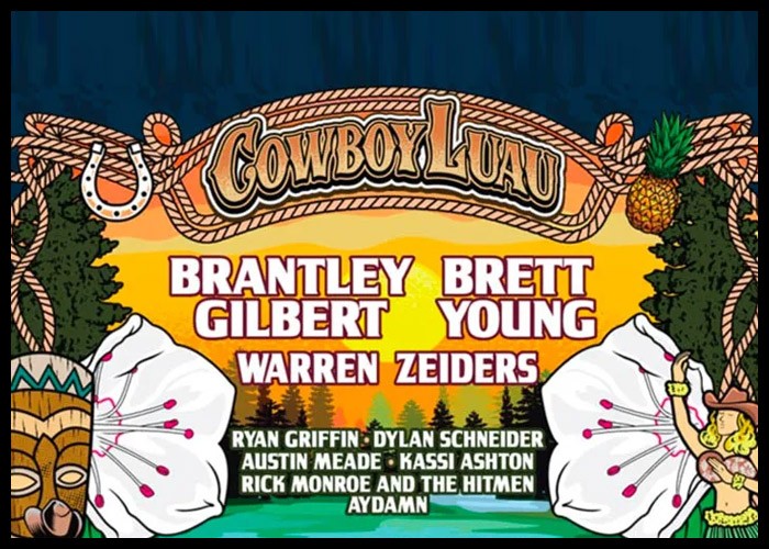 Brantley Gilbert, Brett Young To Headline Cowboy Luau