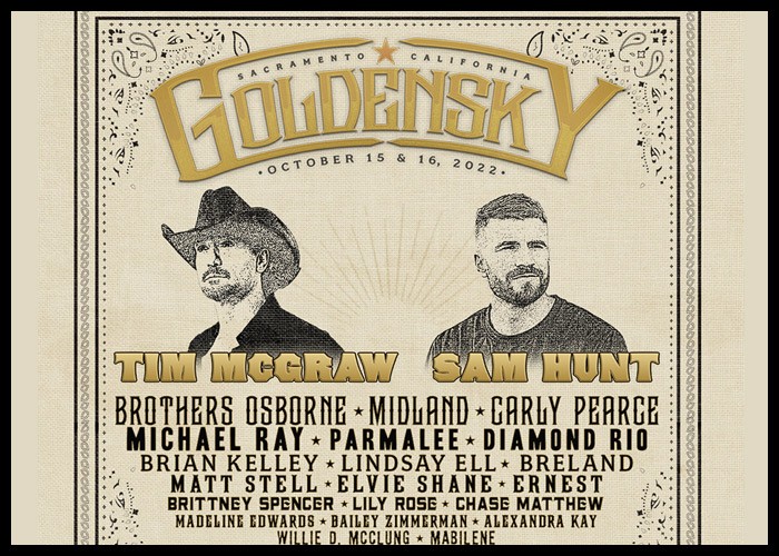 Tim McGraw, Sam Hunt To Headline GoldenSky Country Music Festival