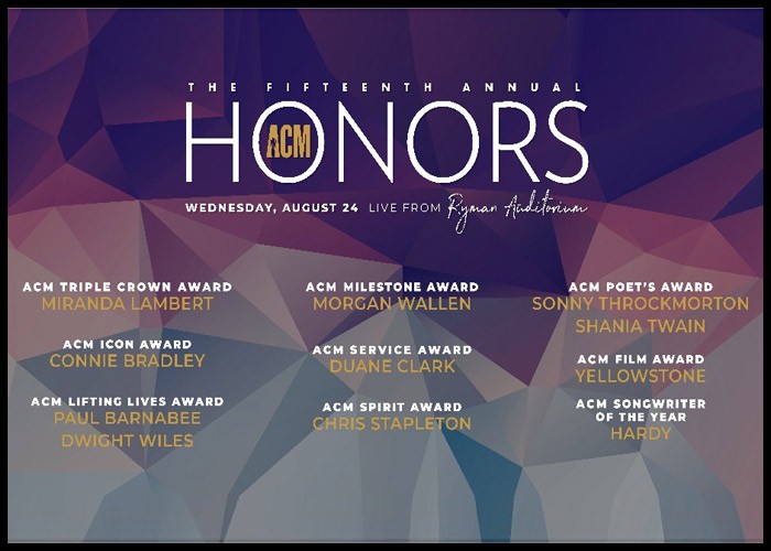Miranda Lambert, Chris Stapleton, Morgan Wallen & More To Be Celebrated At ACM Honors