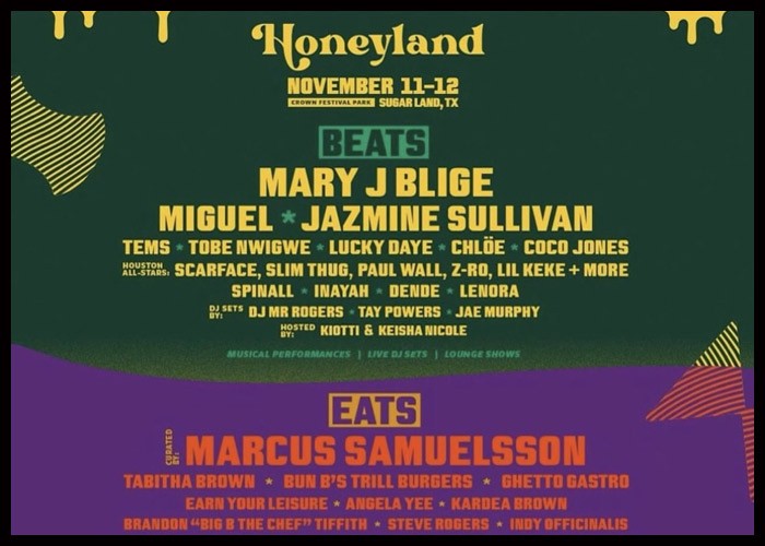 Mary J. Blige Miguel & Jazmine Sullivan To Headline Honeyland Festival