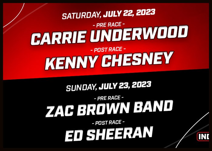 Carrie Underwood, Ed Sheeran & More To Perform During Hy-Vee IndyCar Race Weekend