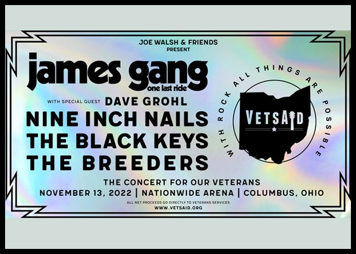 Joe Walsh's VetsAid 2022 To Feature Dave Grohl, Nine Inch Nails & More