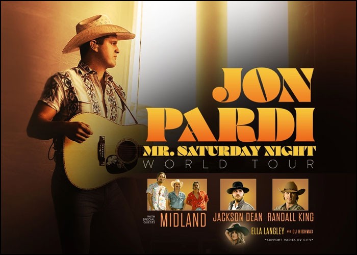 Jon Pardi Announces 2023 'Mr. Saturday Night' World Tour