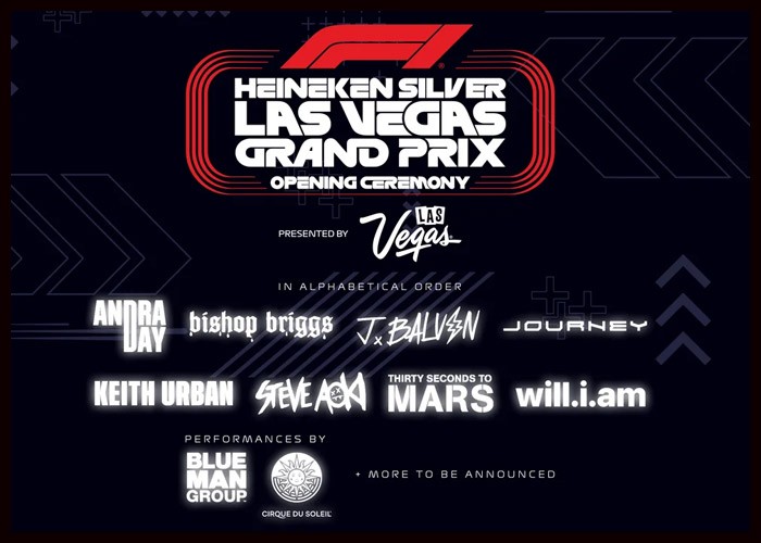 Star-Studded Lineup Unveiled For Las Vegas Grand Prix Opening Ceremony