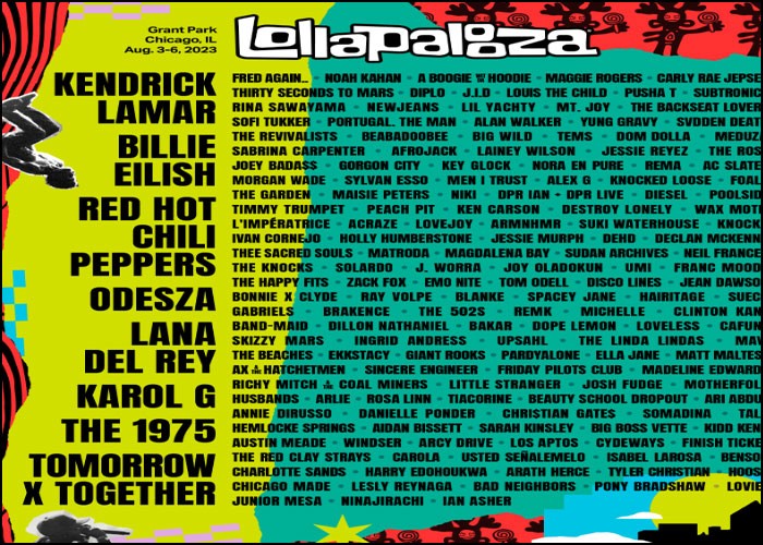 Kendrick Lamar, Billie Eilish & Red Hot Chili Peppers Among Lollapalooza 2023 Headliners