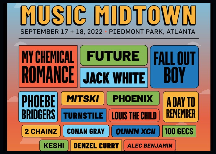 My Chemical Romance, Jack White & Fall Out Boy To Headline 2022 Music Midtown
