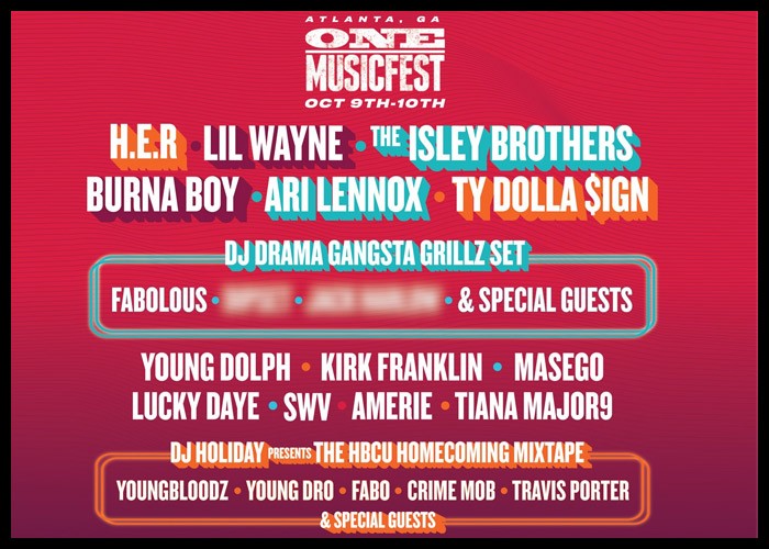 H.E.R., Lil Wayne & The Isley Brothers Among Performers At Atlanta’s ONE Musicfest