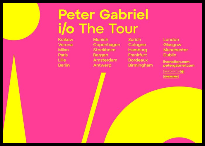Peter Gabriel Announces U.K., European Tour In Support Of Upcoming Album ‘i/o’