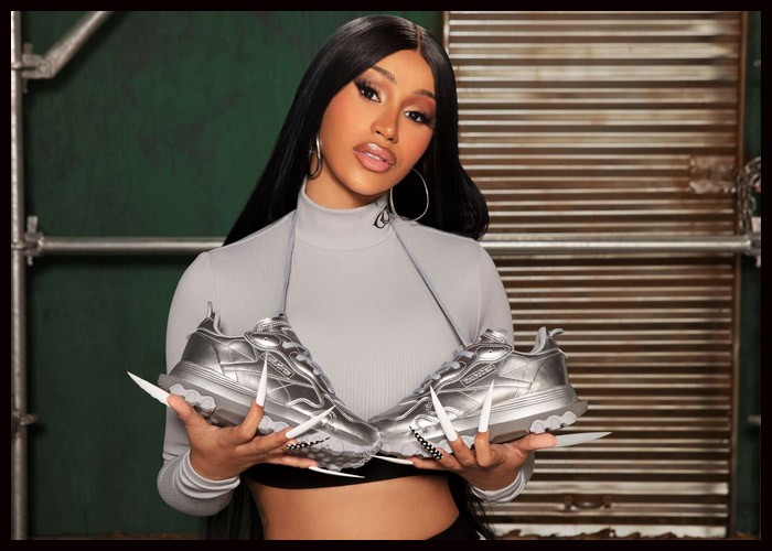 Cardi B Teams Up With Reebok For New Sneak Collection Inspired By NYC At Night