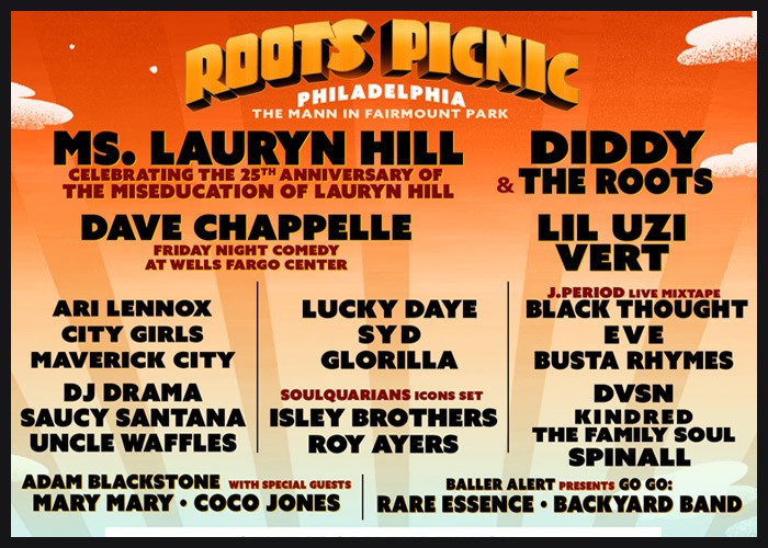 Roots Picnic 2023 To Feature Lauryn Hill, Diddy & More