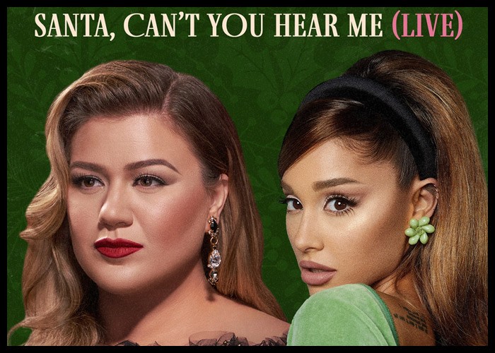 Ariana Grande, Kelly Clarkson Share Live Recording Of ‘Santa, Can’t You Hear Me’
