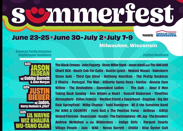 Star-Studded Lineup Unveiled For Milwaukee’s Summerfest 2022