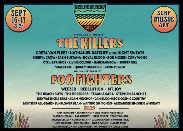 Foo Fighters, The Killers To Headline Sea.Hear.Now Festival