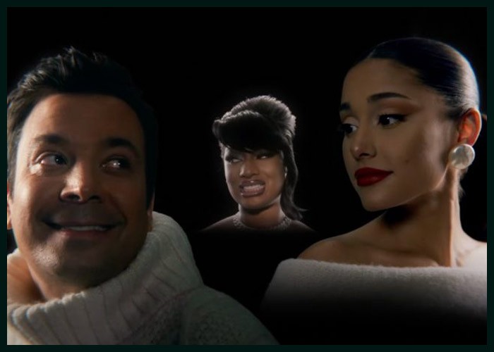 Jimmy Fallon Teams Up With Ariana Grande, Megan Thee Stallion On New Holiday Song