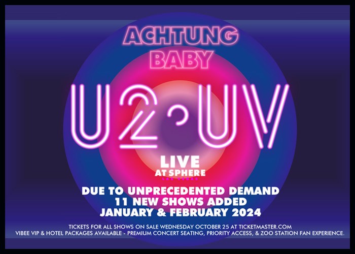U2 Extend Las Vegas Residency Into 2024