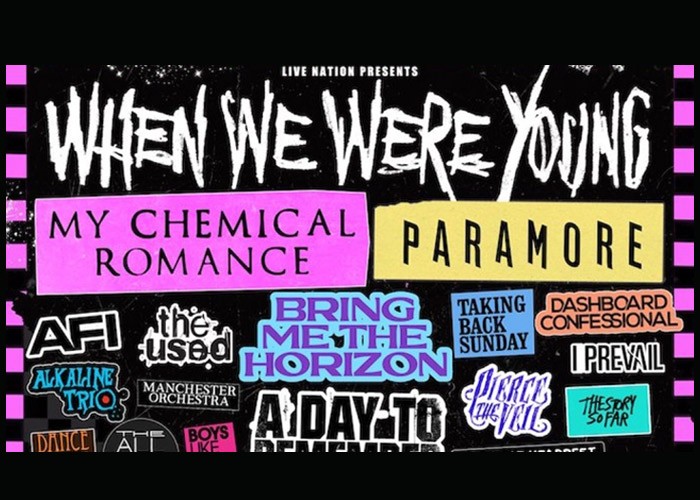 My Chemical Romance, Paramore To Headline When We Were Young Festival