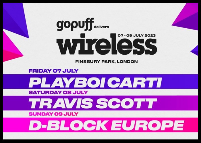 Playboi Carti, Travis Scott & D-Block Europe To Headline Wireless 2023